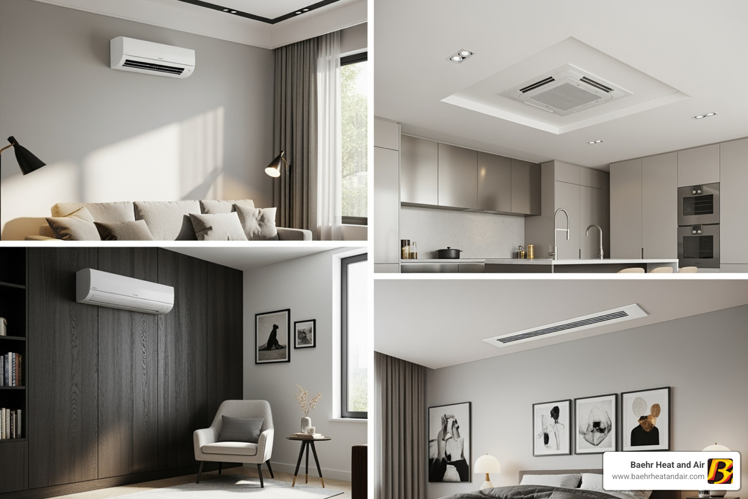 various types of mini-split indoor units - Mini split installation Auburn