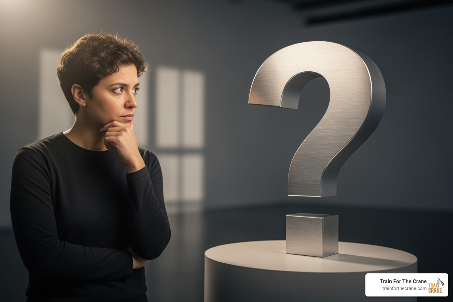 person looking thoughtfully at a question mark symbol - nccco practice questions person looking thoughtfully at a question mark symbol - nccco practice questions
