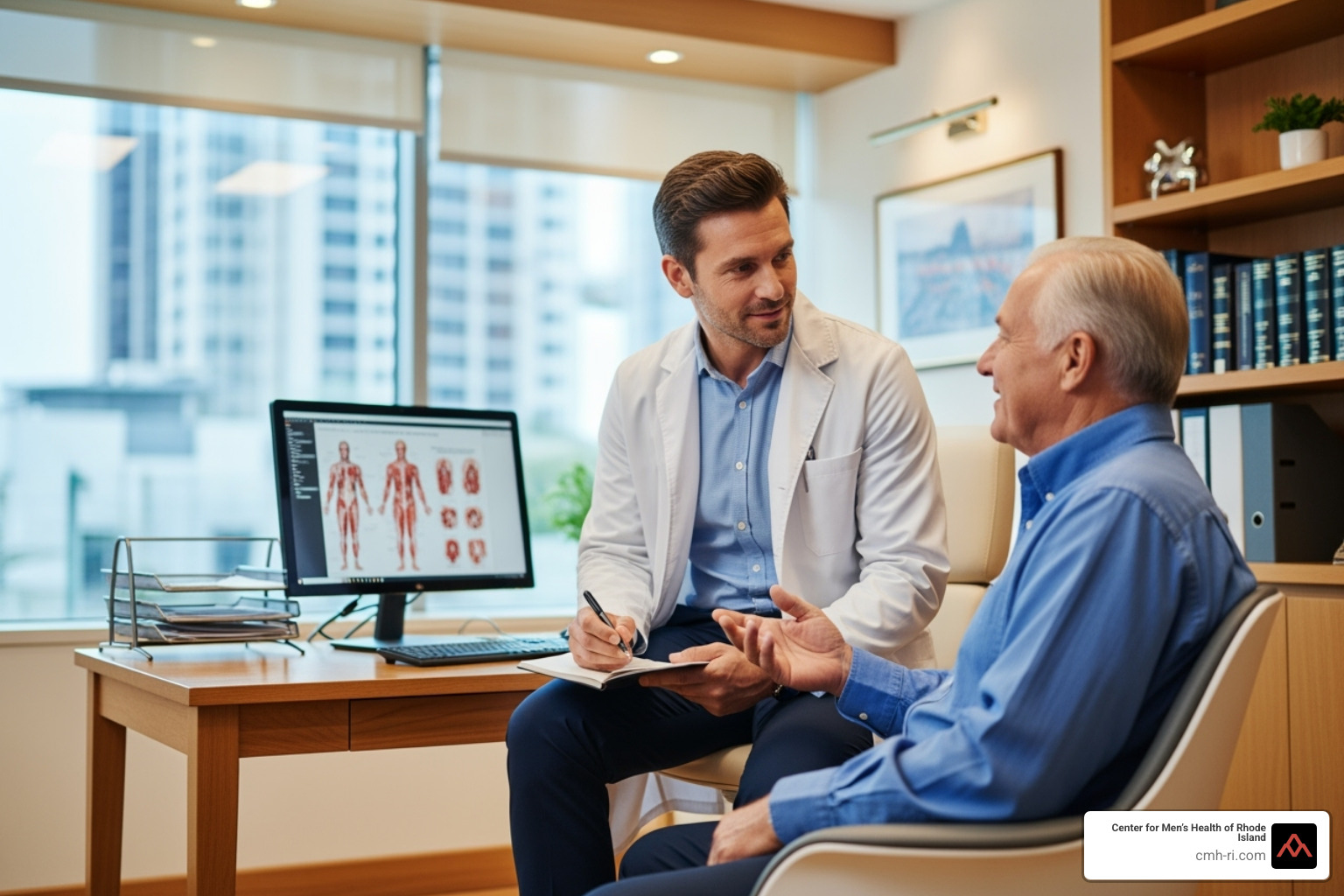 doctor consulting with patient - latest treatment for erectile dysfunction