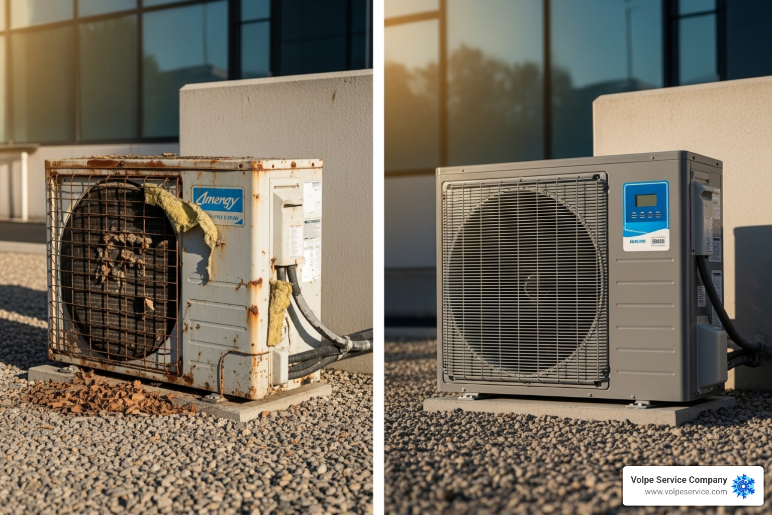 Table comparing factors for repairing versus replacing an AC unit - AC repair Mt Olive Table comparing factors for repairing versus replacing an AC unit - AC repair Mt Olive