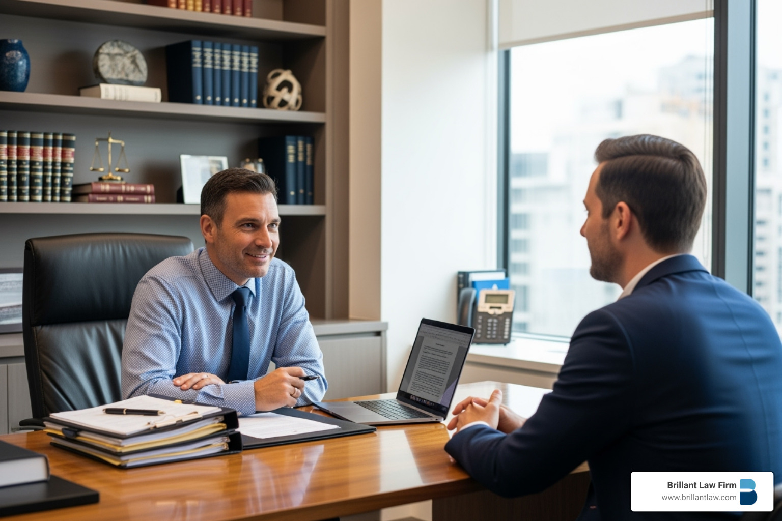 A person receiving helpful advice from a lawyer, symbolizing access to legal assistance - legal aid for probate