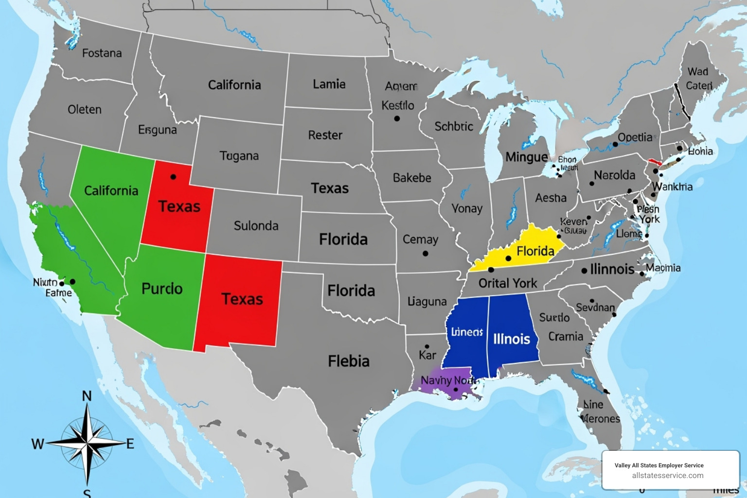 US map highlighting states with E-Verify mandates - e verify mandatory US map highlighting states with E-Verify mandates - e verify mandatory