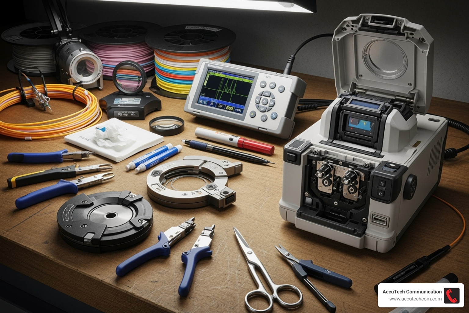 Fiber optic toolkit - Fiber optic cable installation