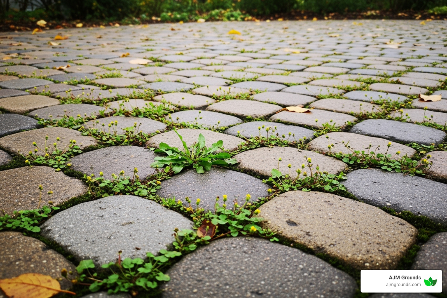 Uneven paver patio with weeds growing through the joints - Paver Patio Installer Uneven paver patio with weeds growing through the joints - Paver Patio Installer