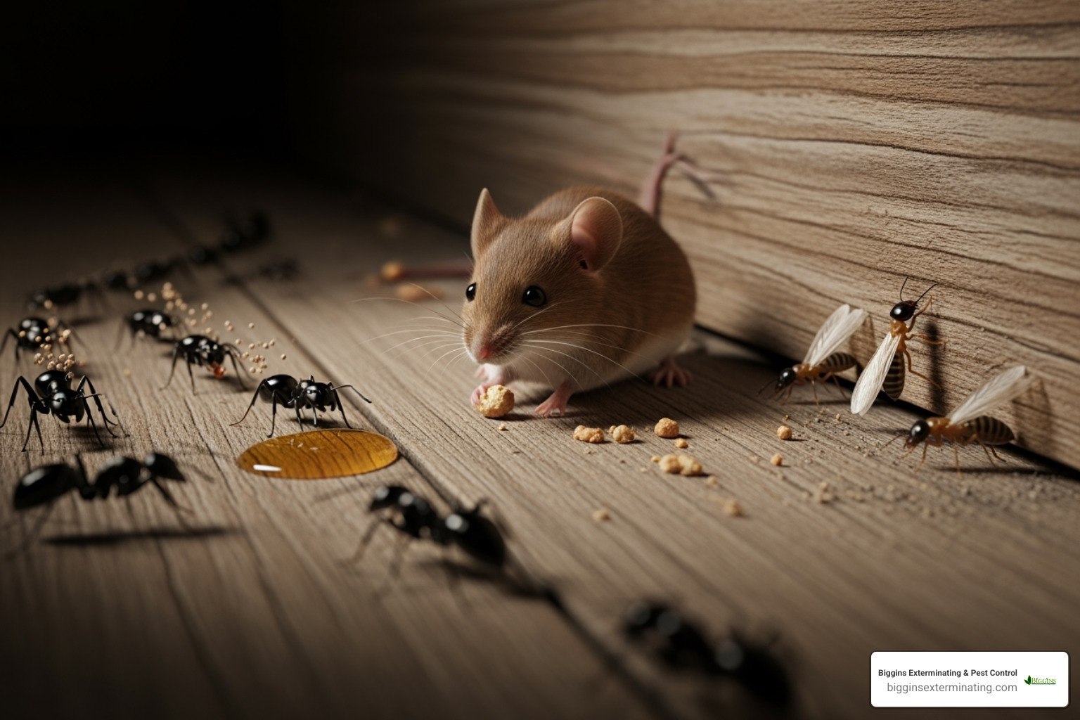 common household pests like ants, rodents, and termites - local pest extermination services