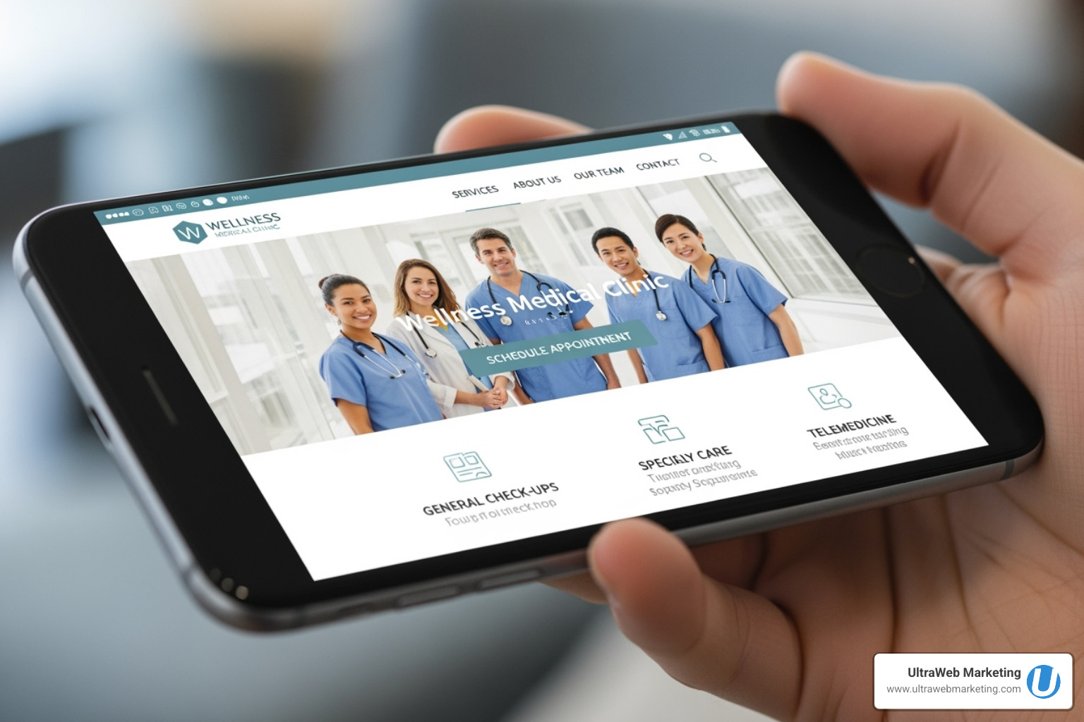 A fast-loading, mobile-optimized doctor's website - SEO marketing for doctors A fast-loading, mobile-optimized doctor's website - SEO marketing for doctors