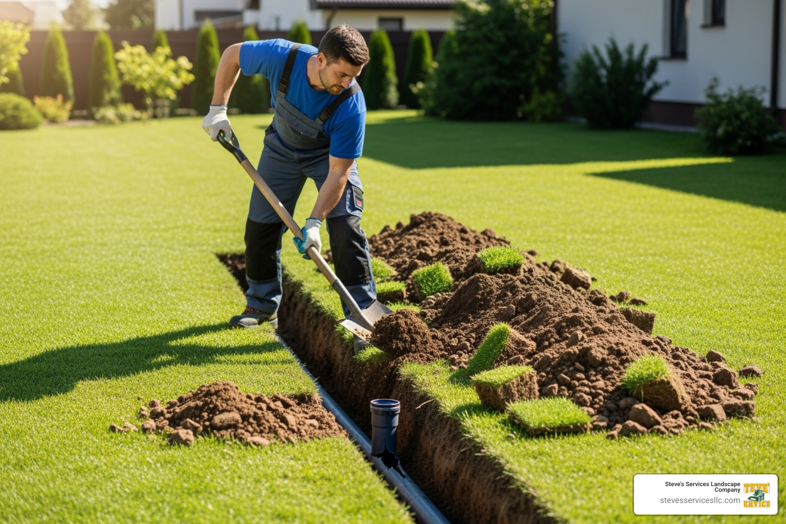 technician digging to access a broken underground pipe - how much does it cost to fix a sprinkler system technician digging to access a broken underground pipe - how much does it cost to fix a sprinkler system