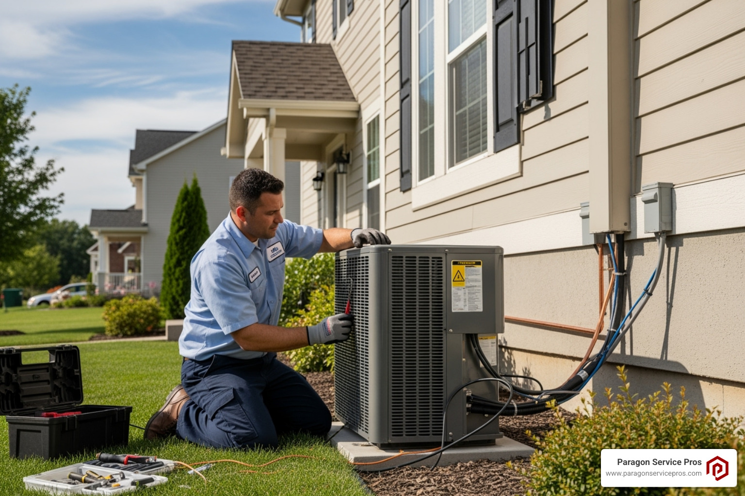 a professional technician installing a new AC unit - AC Replacement Alpine, Ut a professional technician installing a new AC unit - AC Replacement Alpine, Ut
