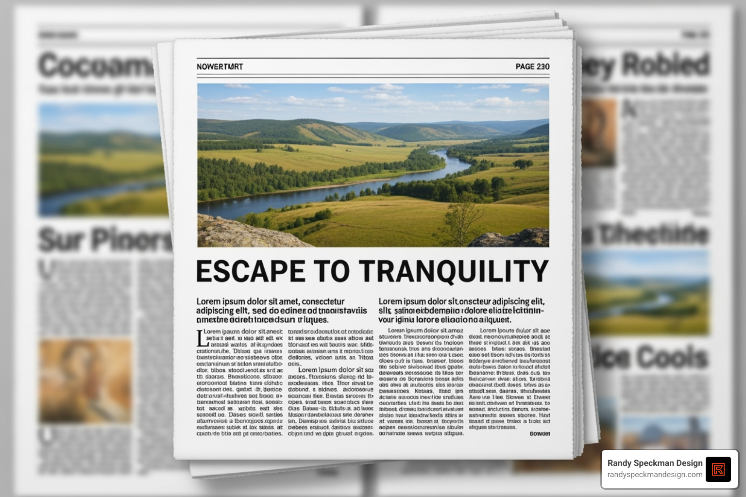 Picture Window layout ad - Newspaper ad layout Picture Window layout ad - Newspaper ad layout