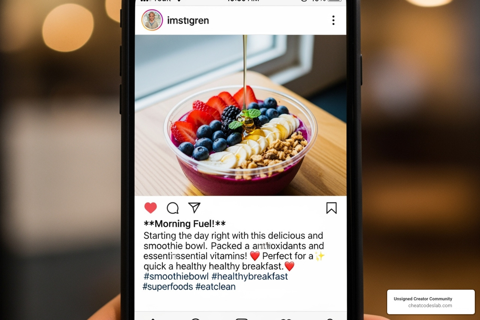 Engaging Instagram post with well-written caption - ChatGPT for social media