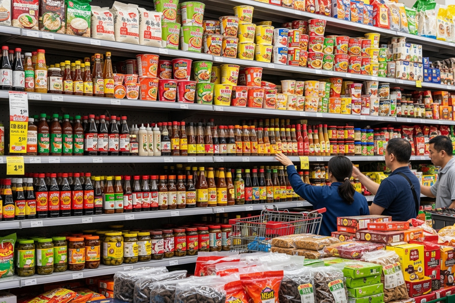 Asian grocery store aisle - đeman