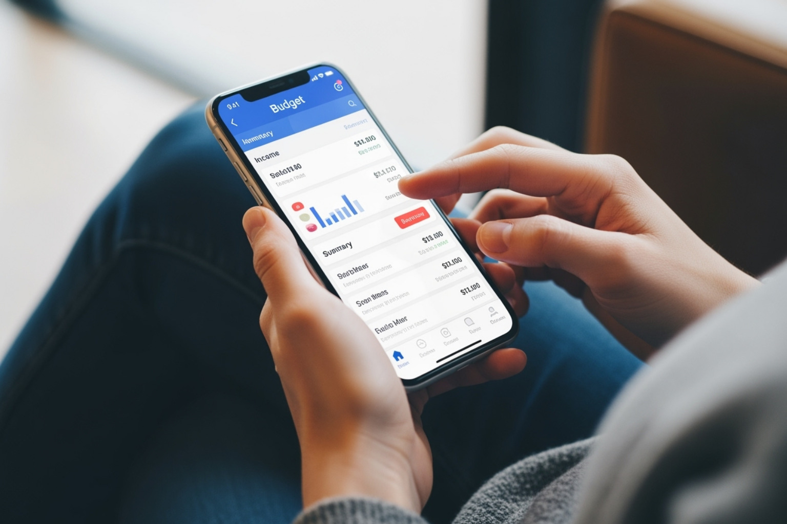 person using budgeting app - fintechzoom.com lifestyle