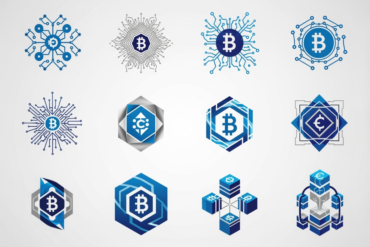 logos of various Bitcoin ETFs like IBIT, FBTC, and BITO - fintechzoom.com bitcoin etf