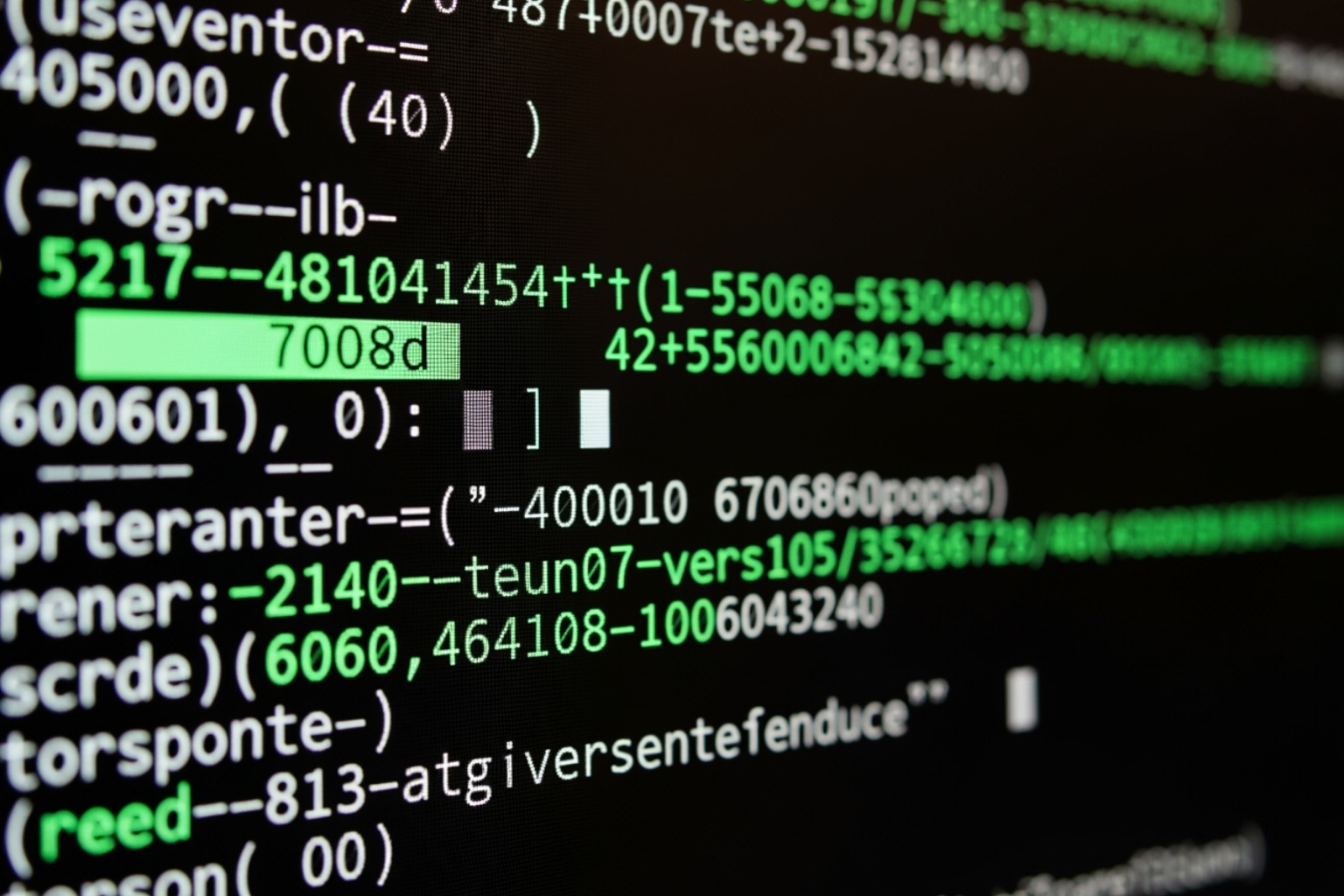 A close-up image of a terminal window displaying various types of software identifiers, including error codes, log event IDs, and version numbers, demonstrating their diverse formats and contexts - what is 493xds5.0 in software