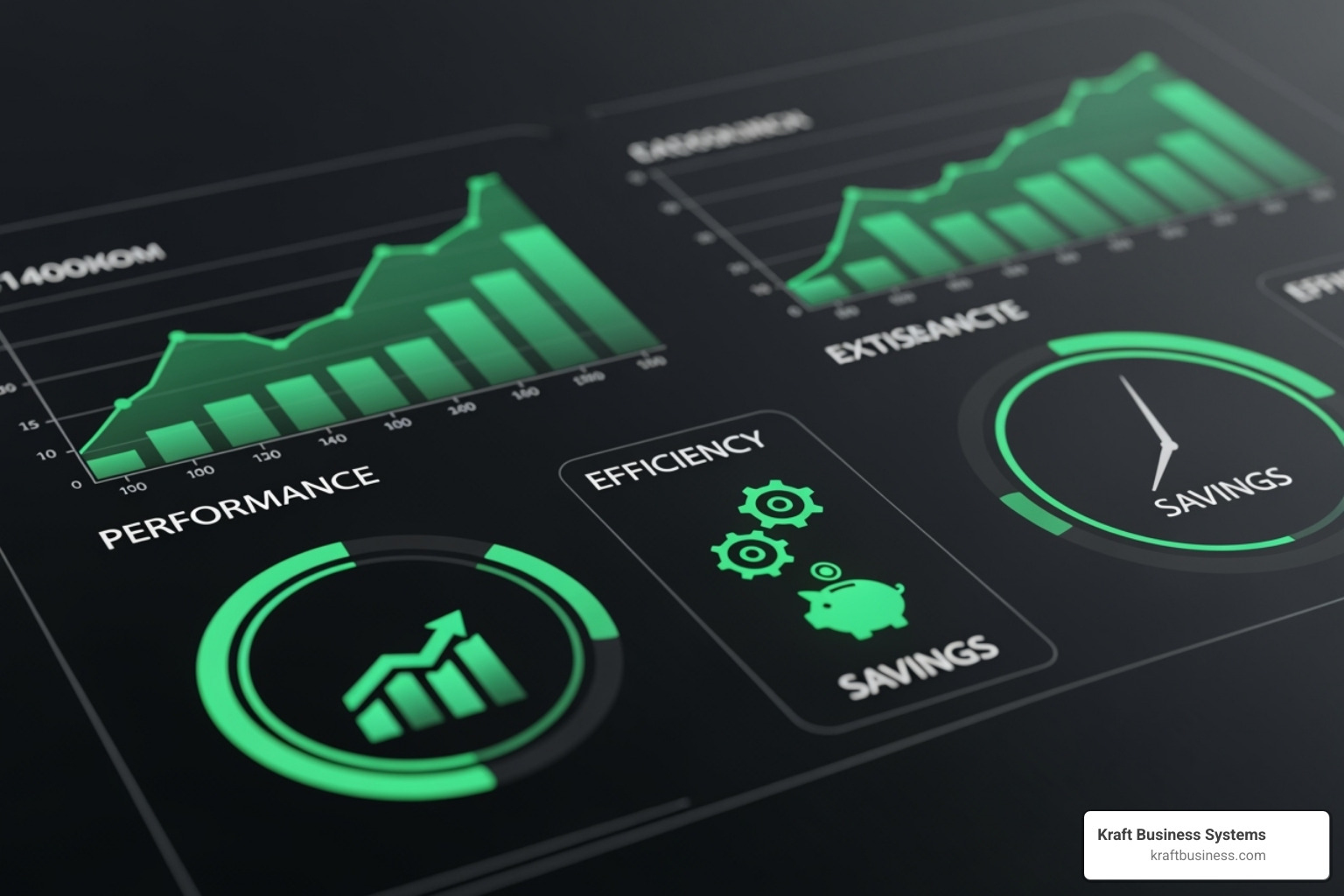 dashboard showing improved performance and cost savings - cloud migration for businesses
