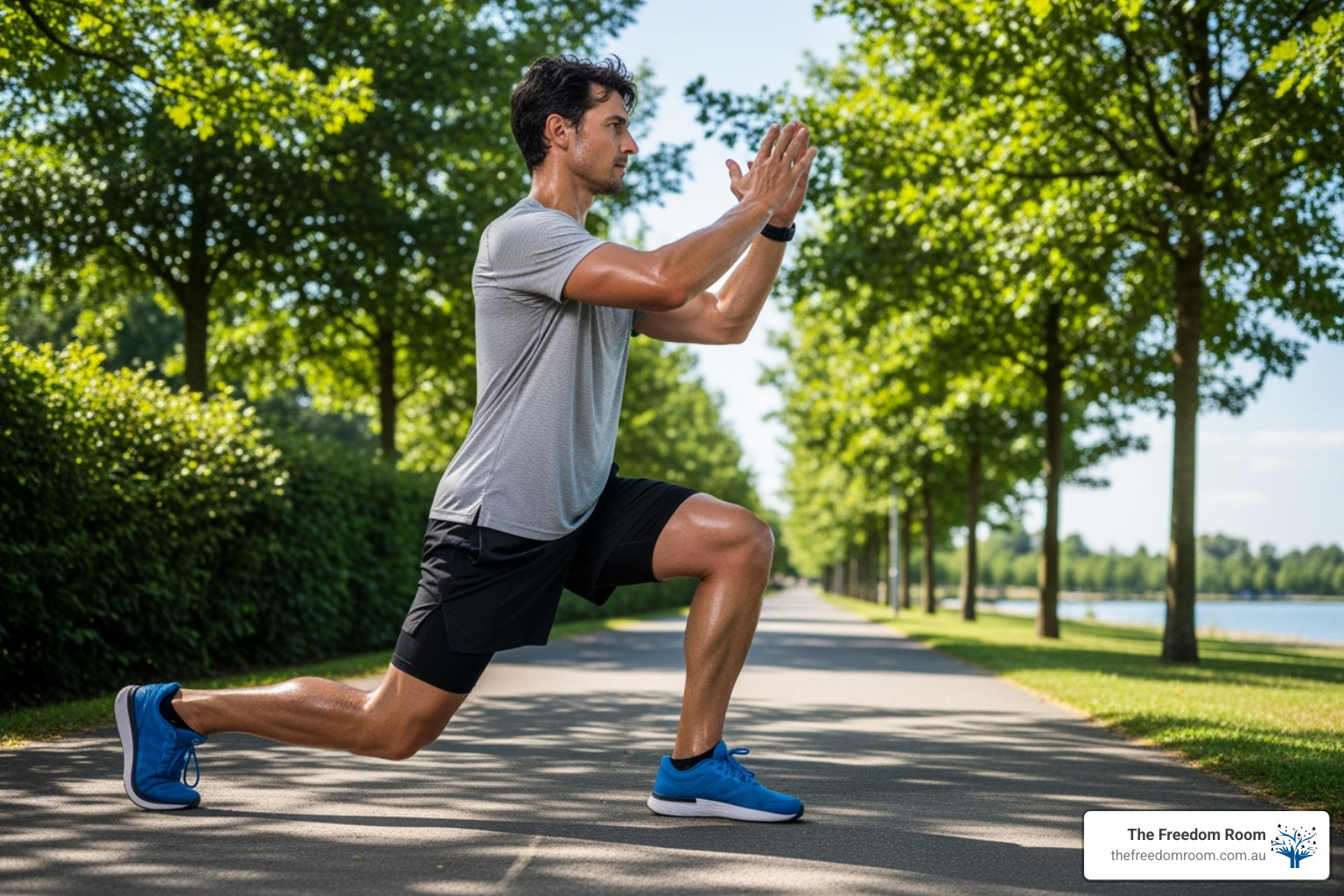 a person enjoying a healthy meal or exercising outdoors - stress and anxiety management techniques