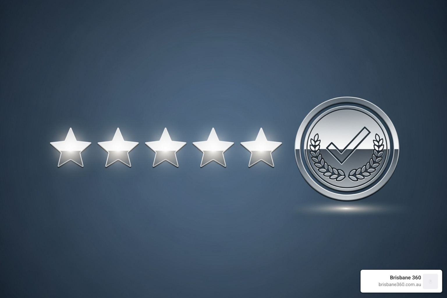 Queensland Government accreditation logo and a 5-star review graphic - private transport Brisbane