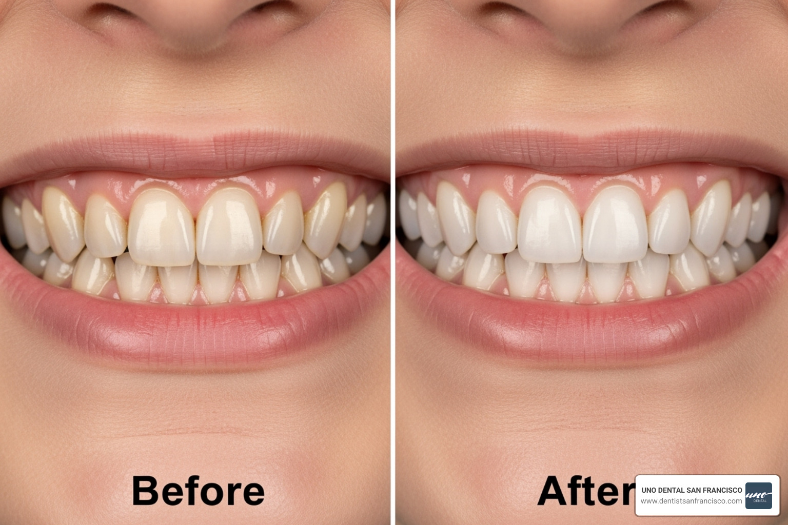 before-and-after smile makeover - dental veneers for missing teeth
