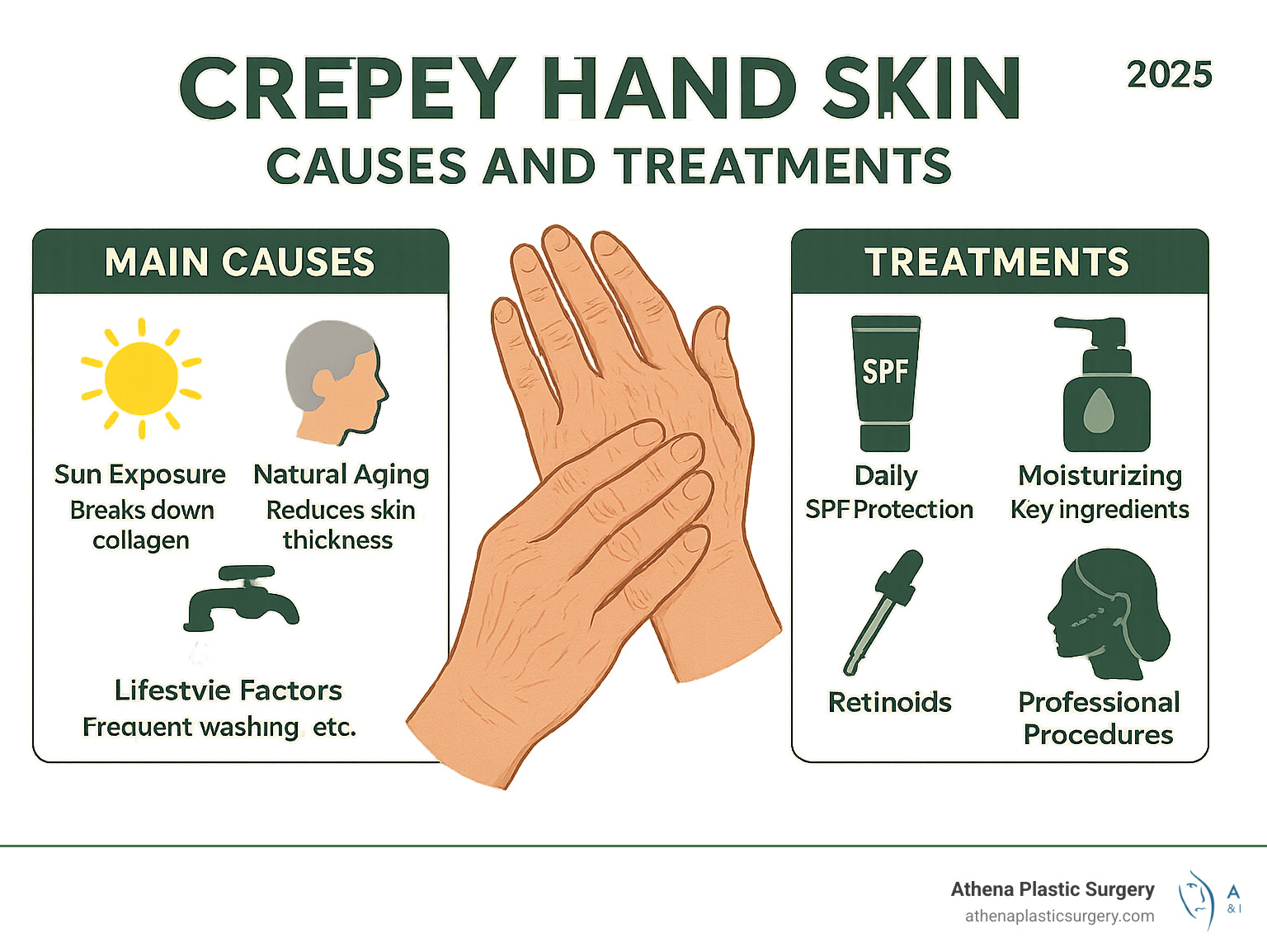 Crepey hand skin: #1 Fix for Youthful Hands