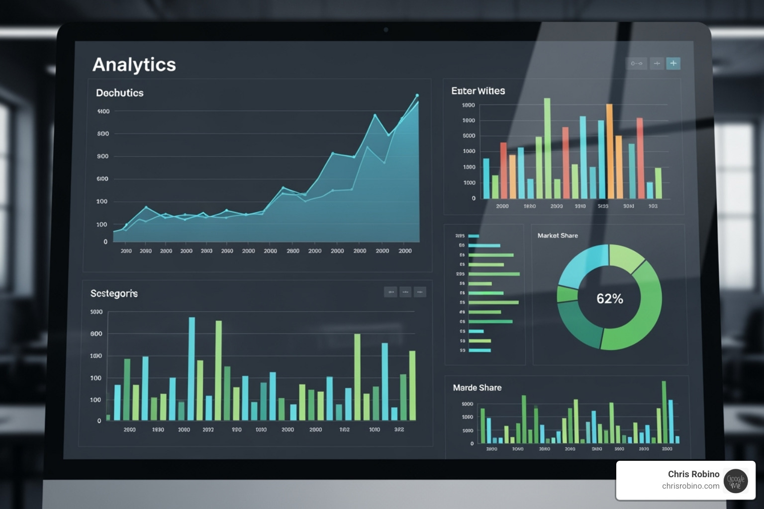 analytics dashboard showing engagement metrics - audience development media