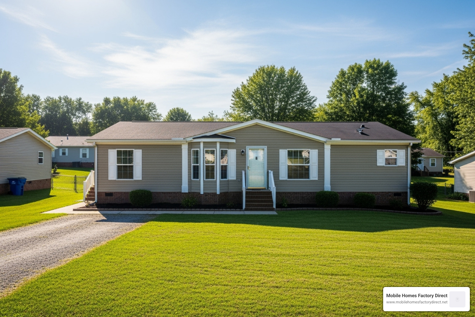 large double-wide home exterior - New mobile home models