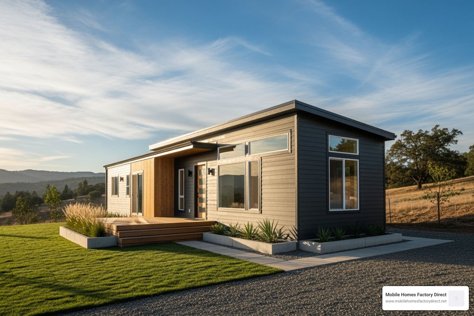sleek, modern single-wide mobile home - New mobile home models