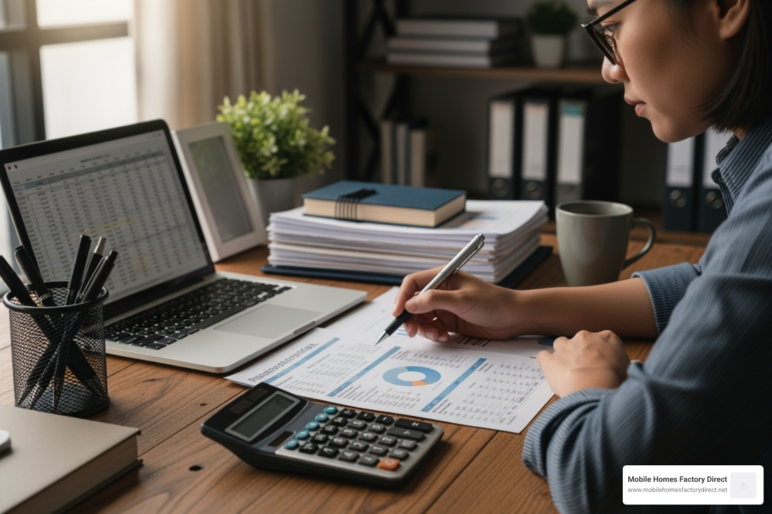 Person reviewing their finances with a calculator - Bad credit home loans
