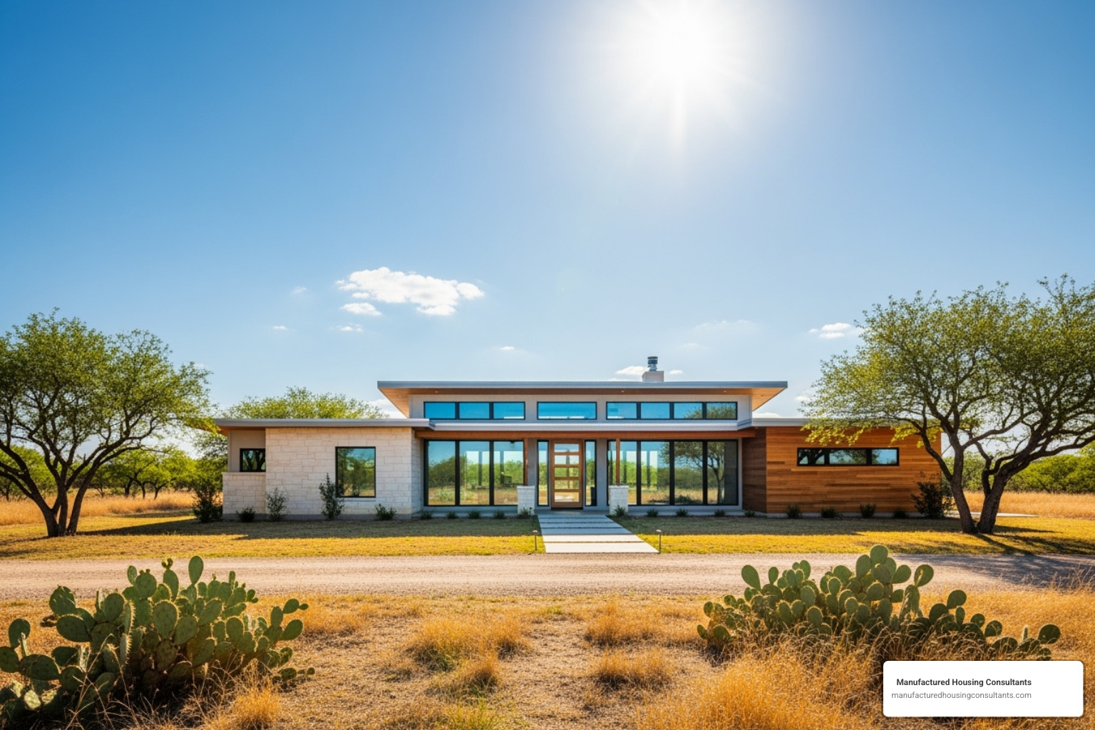 Ranch-style modular home - different types of modular homes