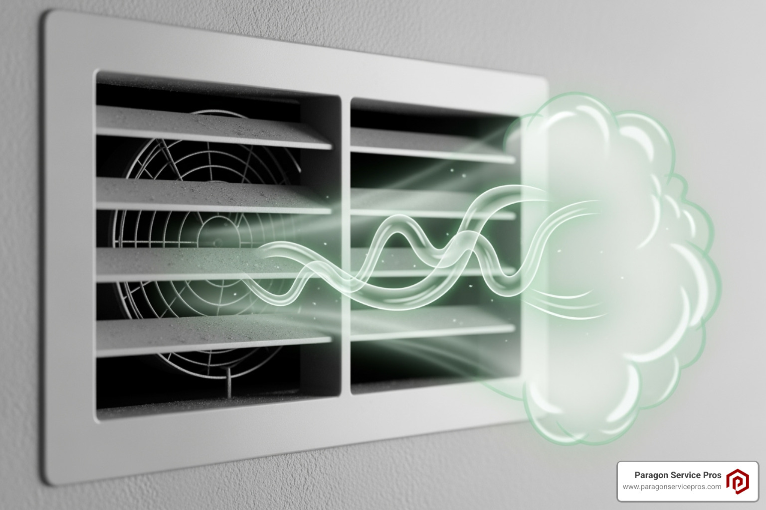 of an AC vent with a warning symbol for smell - 24-Hour Emergency AC Repair Chandler of an AC vent with a warning symbol for smell - 24-Hour Emergency AC Repair Chandler
