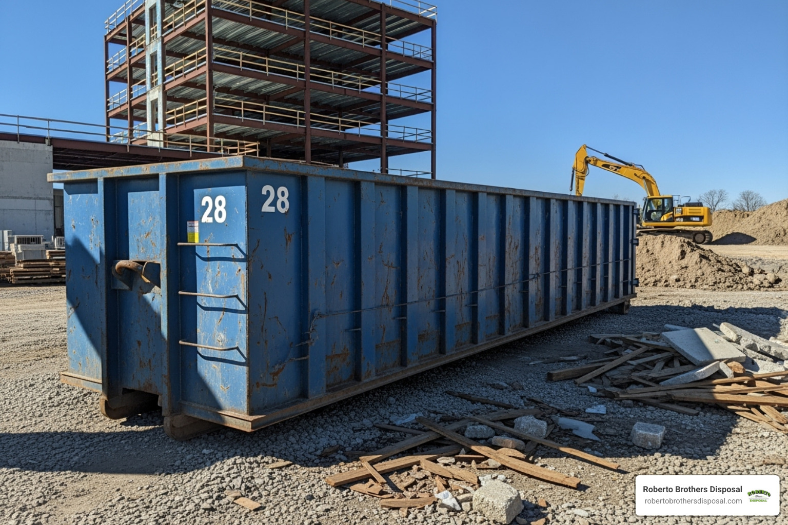 large 28-yard dumpster on a commercial site - construction dumpsters near me large 28-yard dumpster on a commercial site - construction dumpsters near me