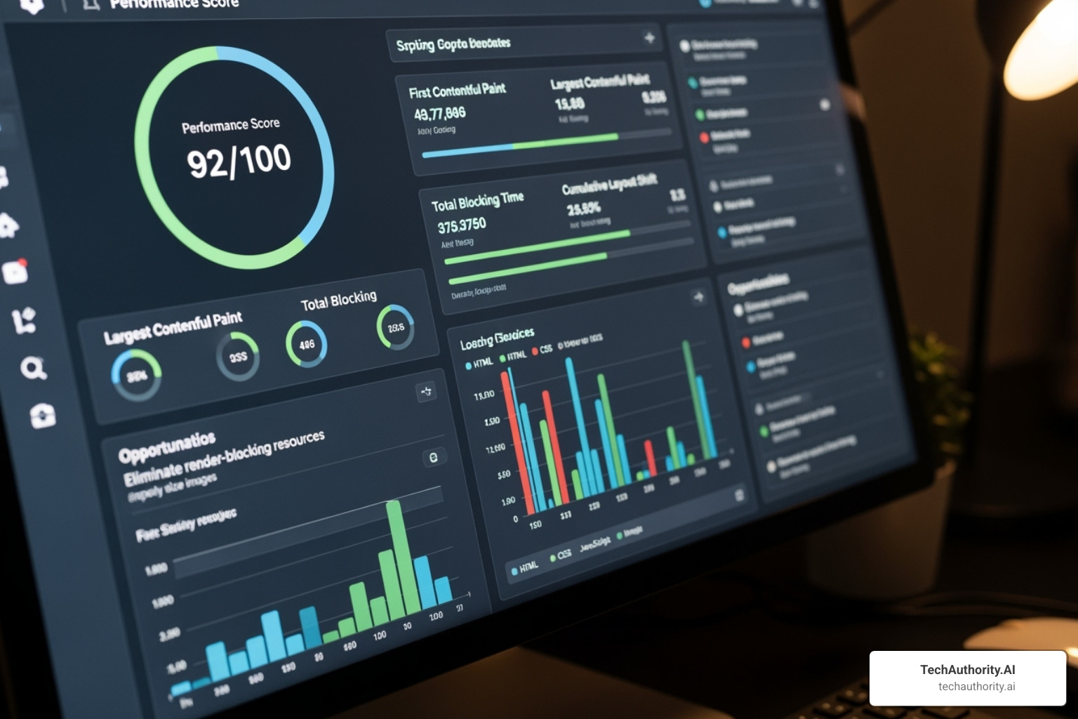 Google PageSpeed Insights report - ecommerce web design and development