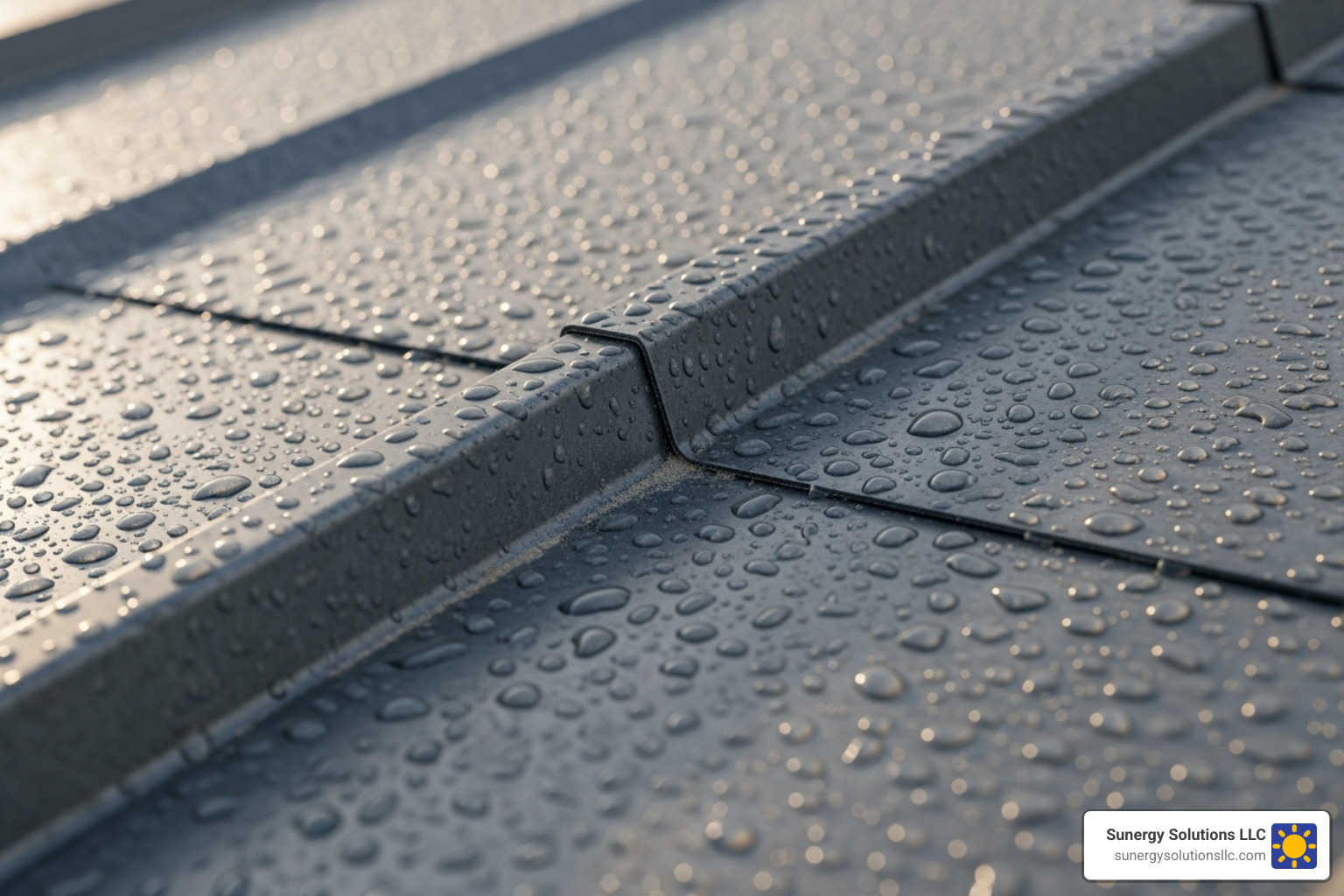 close-up shot showing the texture and finish of a standing seam metal panel - residential metal roofing prices close-up shot showing the texture and finish of a standing seam metal panel - residential metal roofing prices