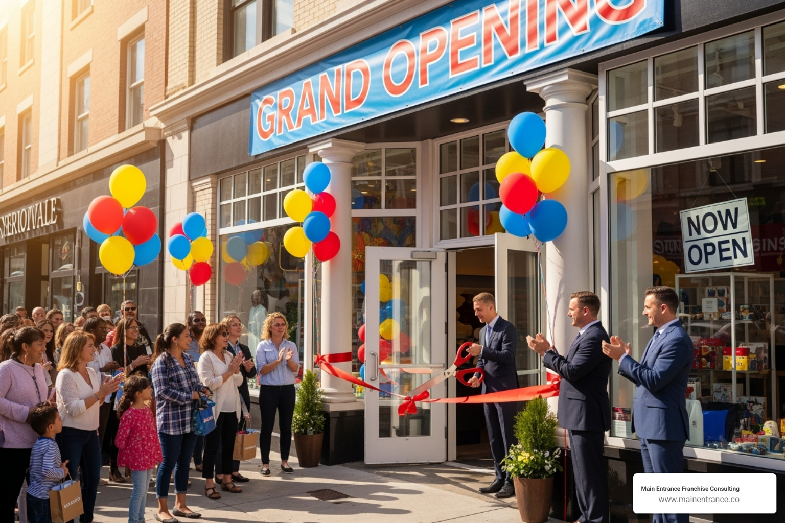 Successful franchise grand opening event - franchisee onboarding process