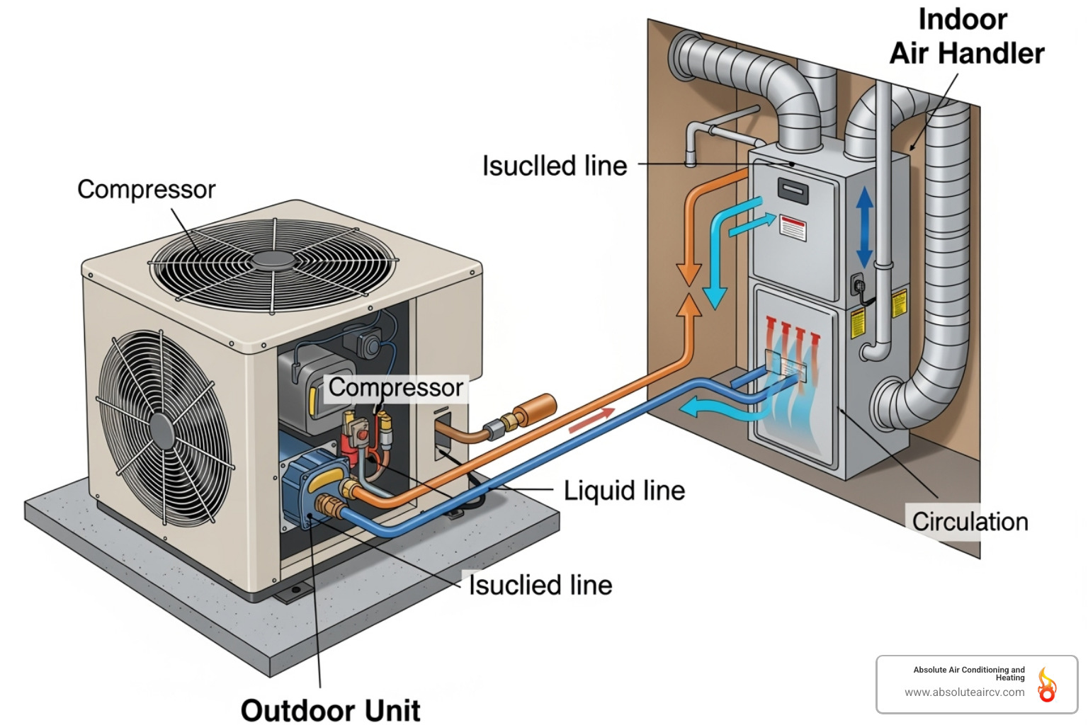 key components of a heat pump system - Heat pump for home