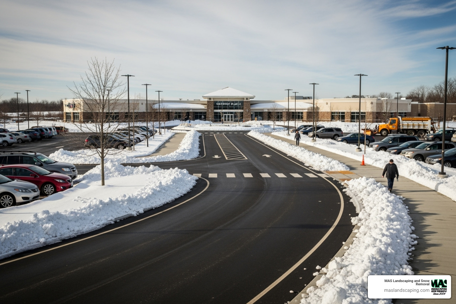 Safe and accessible property - commercial snow plowing services