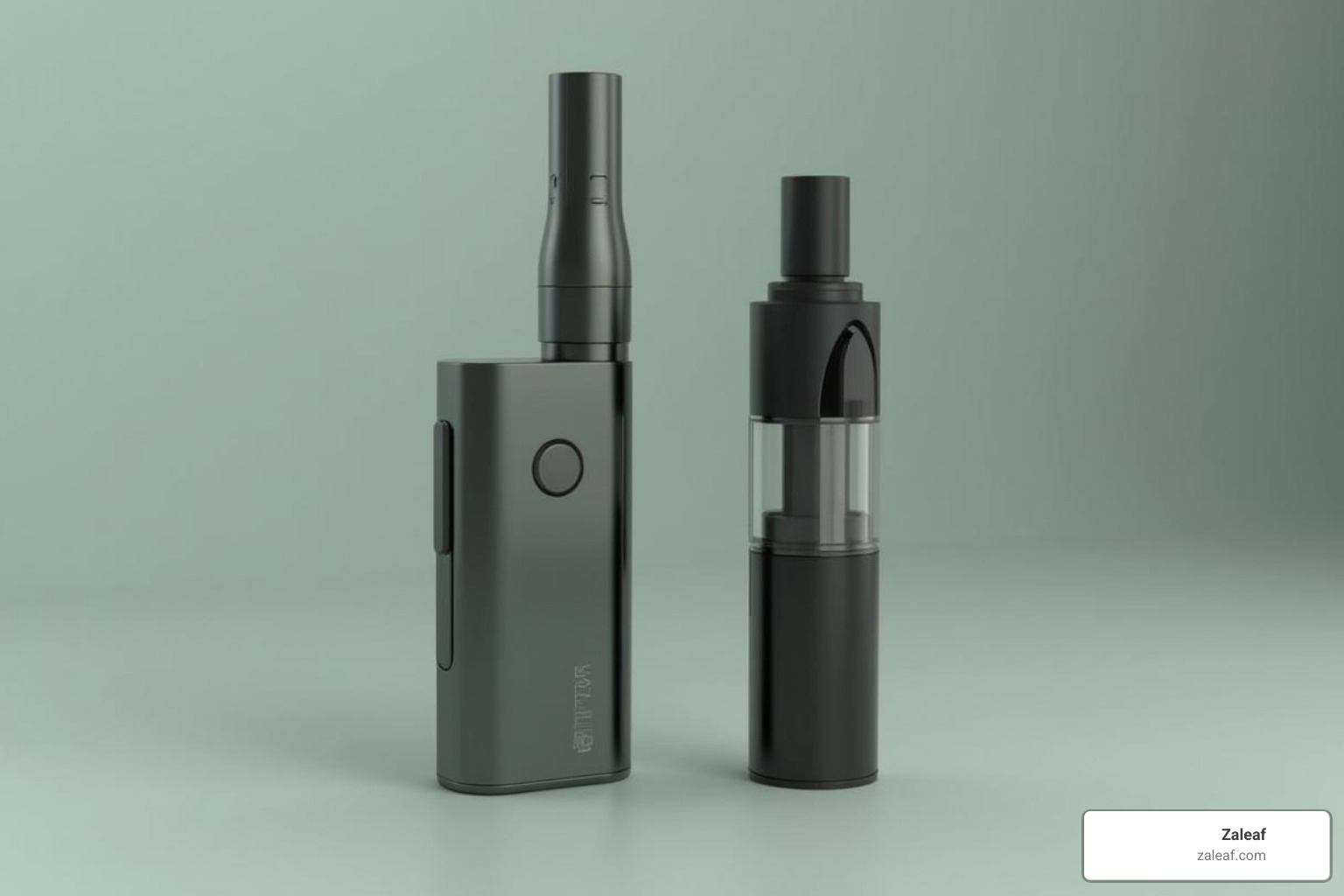 showing a disposable pen next to a reusable cartridge-based pen - thc pens