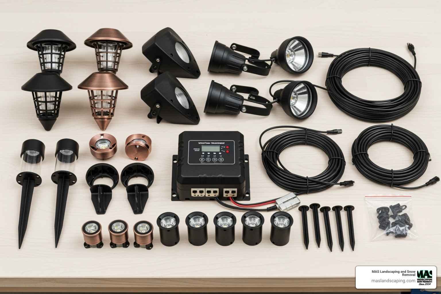 complete low-voltage landscape lighting kit - landscape lighting installers