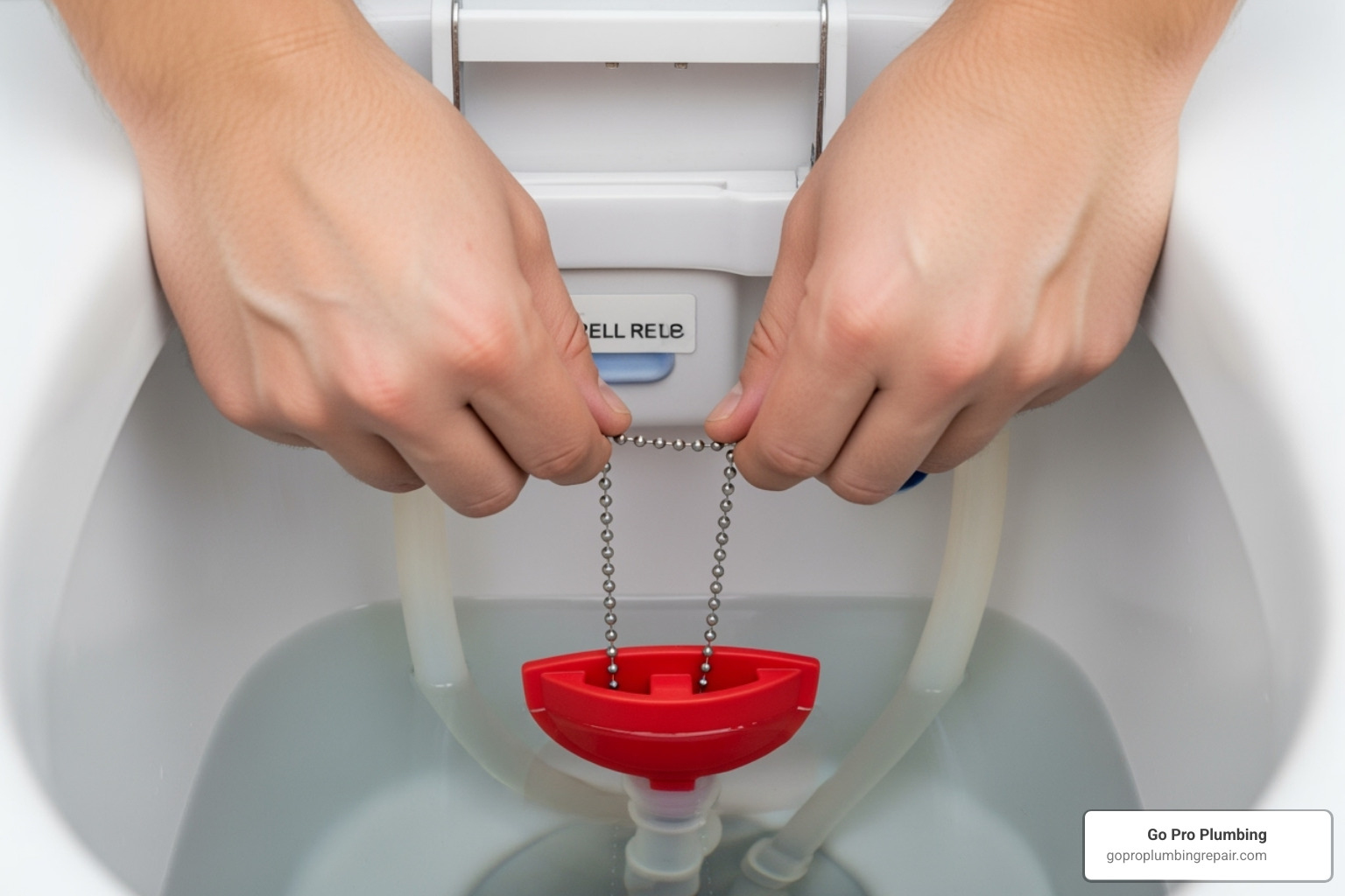 adjusting flapper chain - change toilet flusher