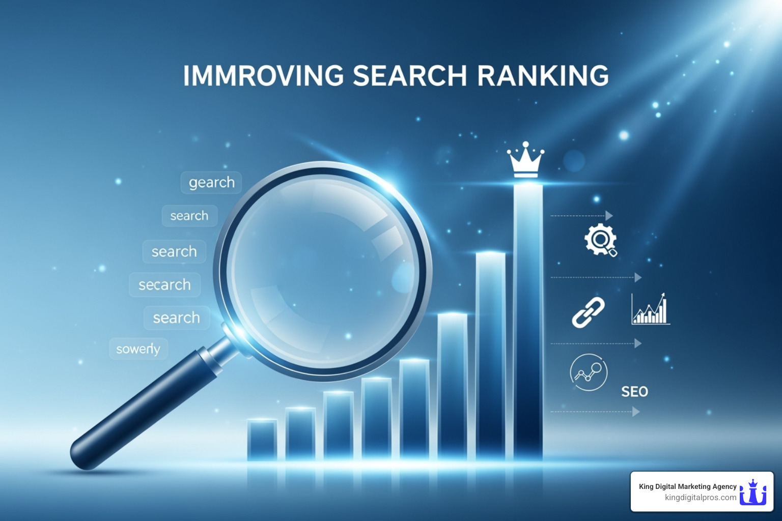 mobile phone and desktop computer showing a responsive website design - improve search ranking