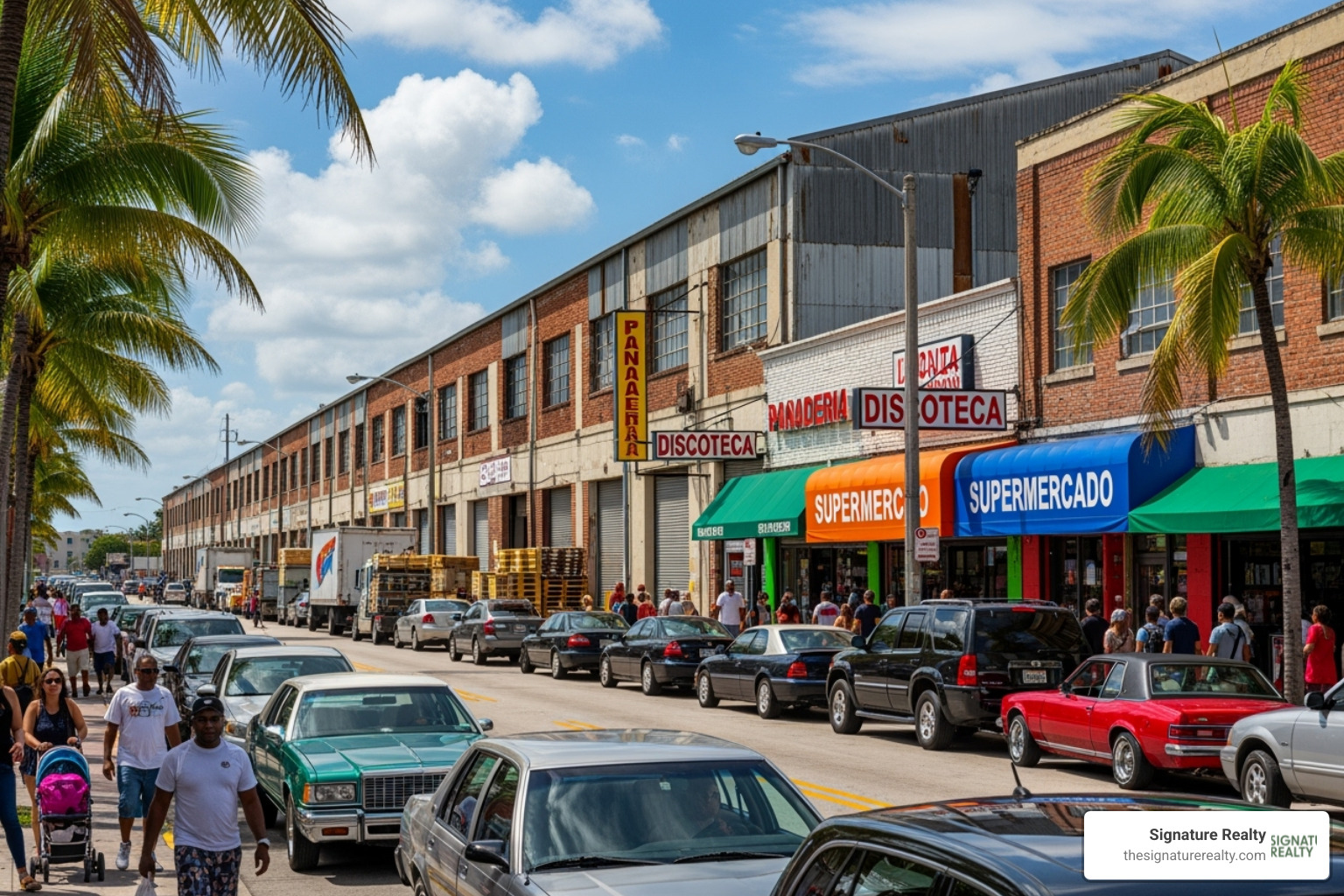a busy street in Allapattah showing a mix of industrial and retail properties - allapattah commercial real estate a busy street in Allapattah showing a mix of industrial and retail properties - allapattah commercial real estate