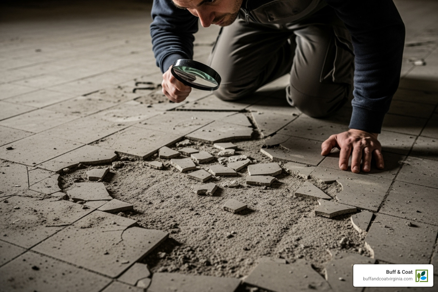 person inspecting chipped floor - fix chip in hardwood floor person inspecting chipped floor - fix chip in hardwood floor