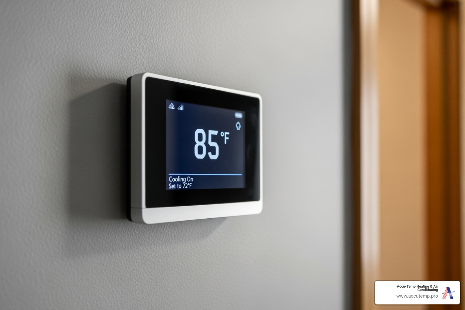 AC thermostat showing high temperature despite being on - ac repair ormond beach AC thermostat showing high temperature despite being on - ac repair ormond beach