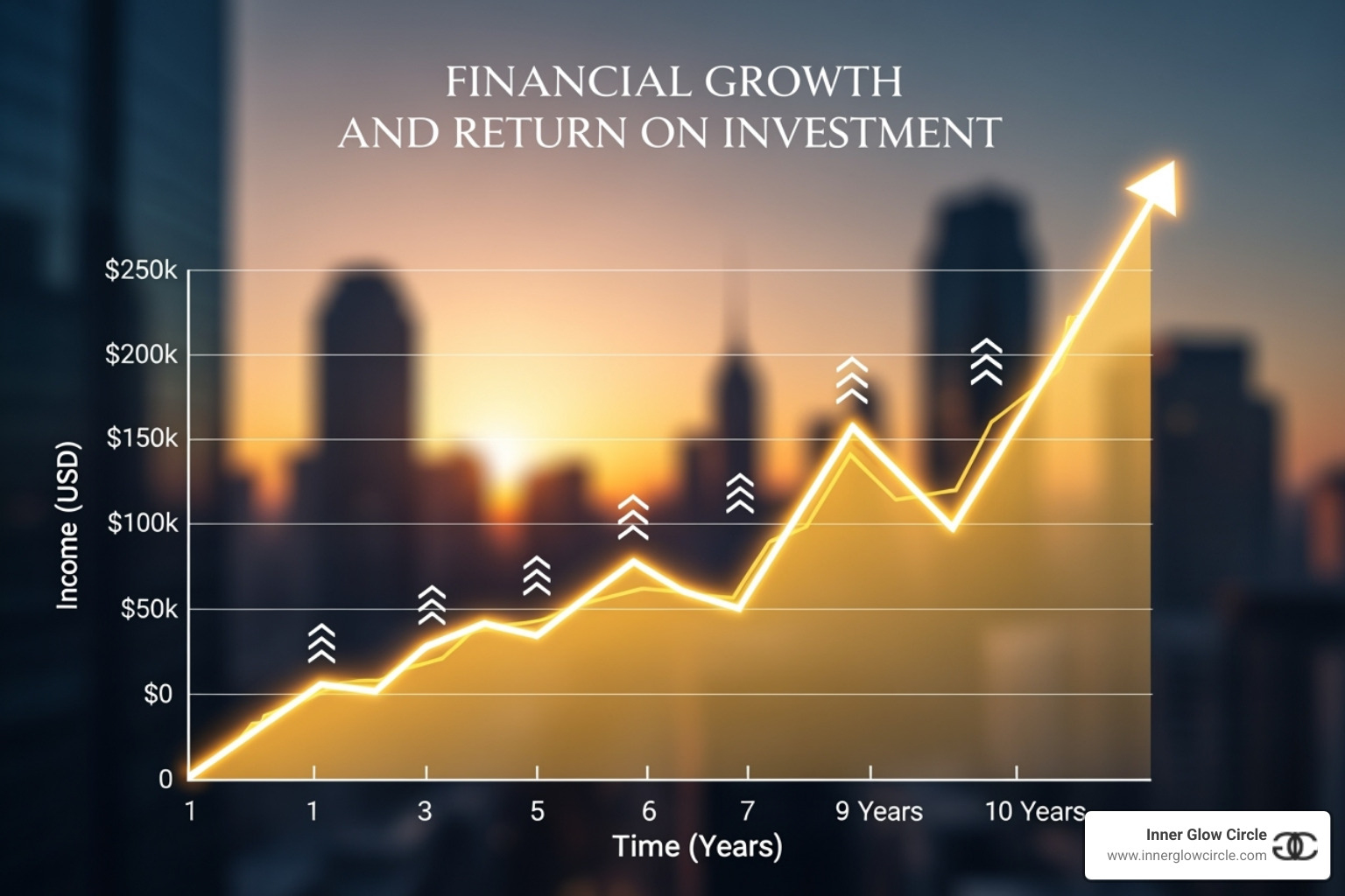 a graph showing the potential income growth of a certified life coach over time - life coach training cost