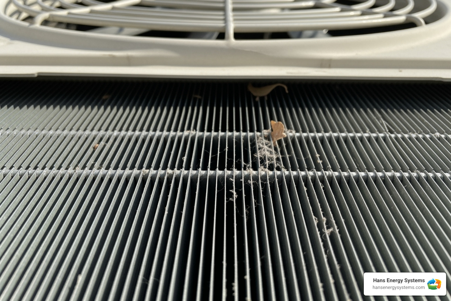 An AC condenser unit with a focus on the coils - AC system check