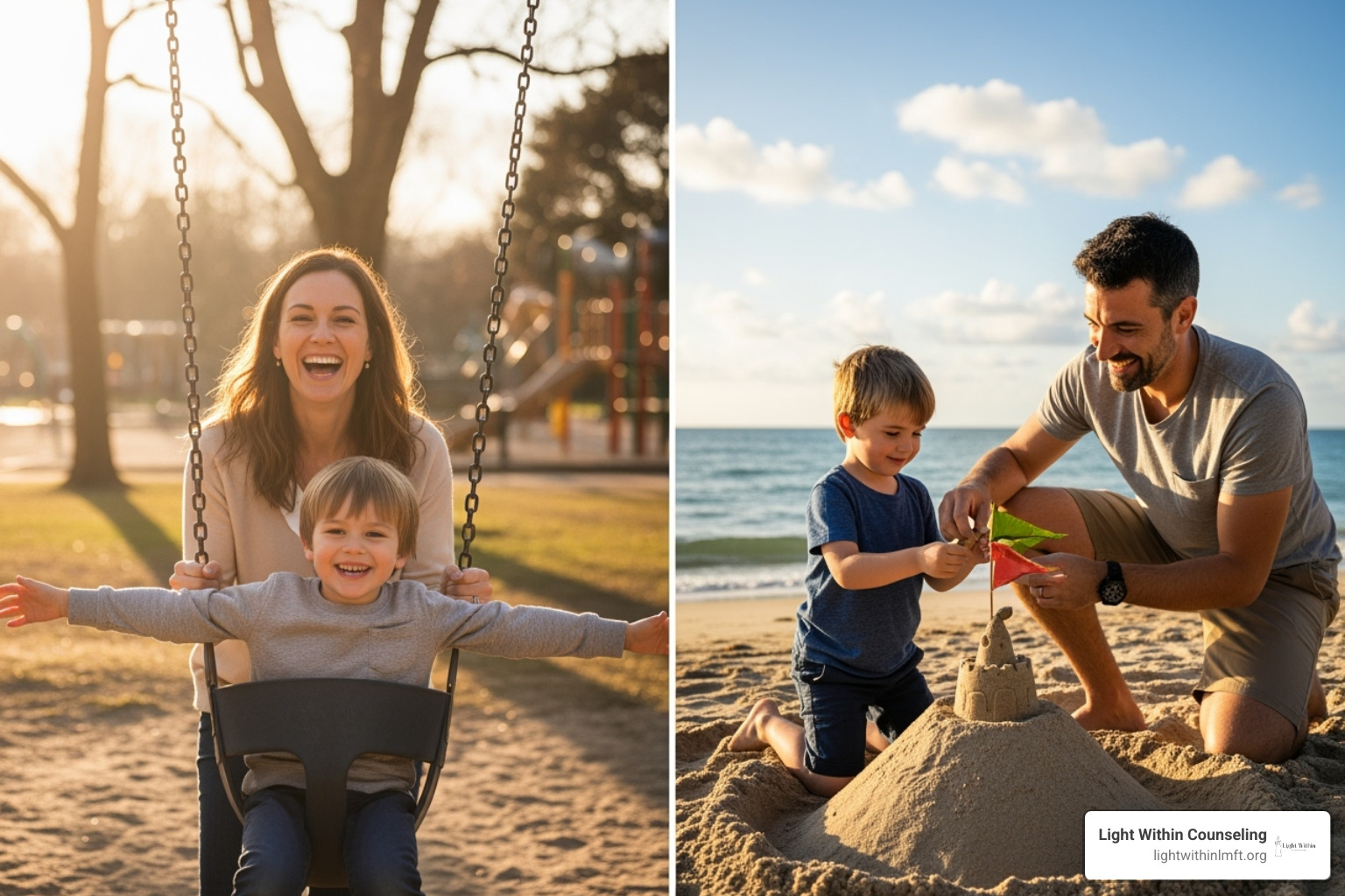 happy child with both parents separately - co parenting counseling happy child with both parents separately - co parenting counseling