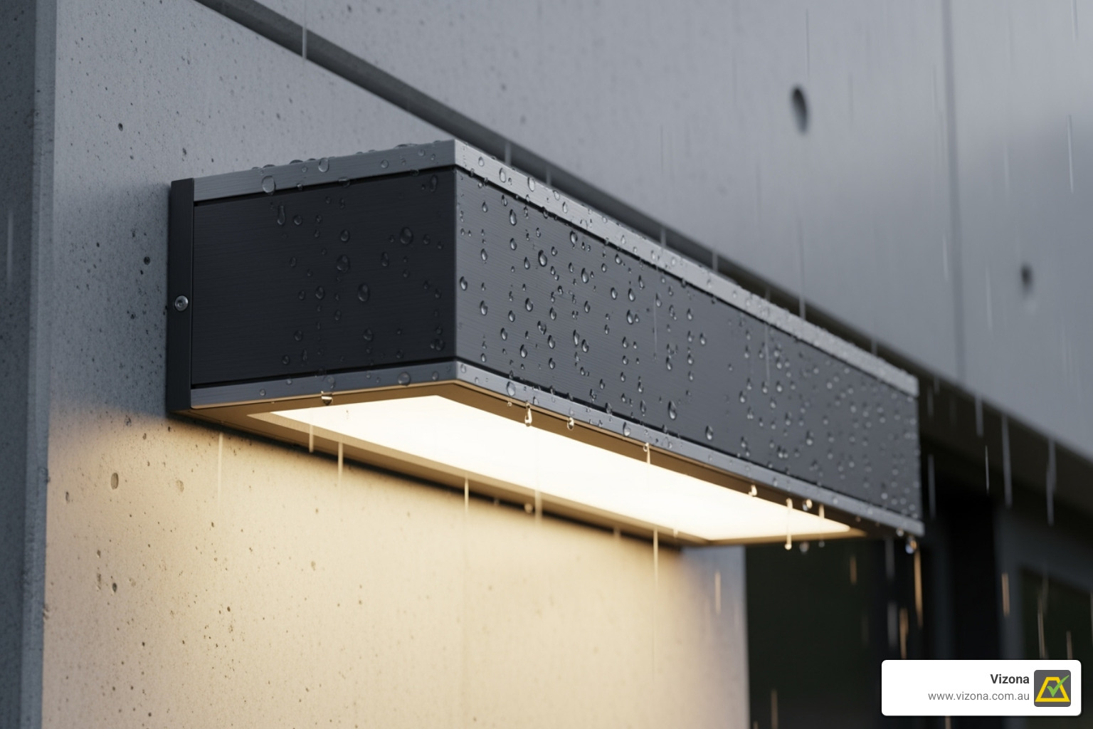 Durable, weatherproof light fixture with high IP rating - outdoor lighting Sydney