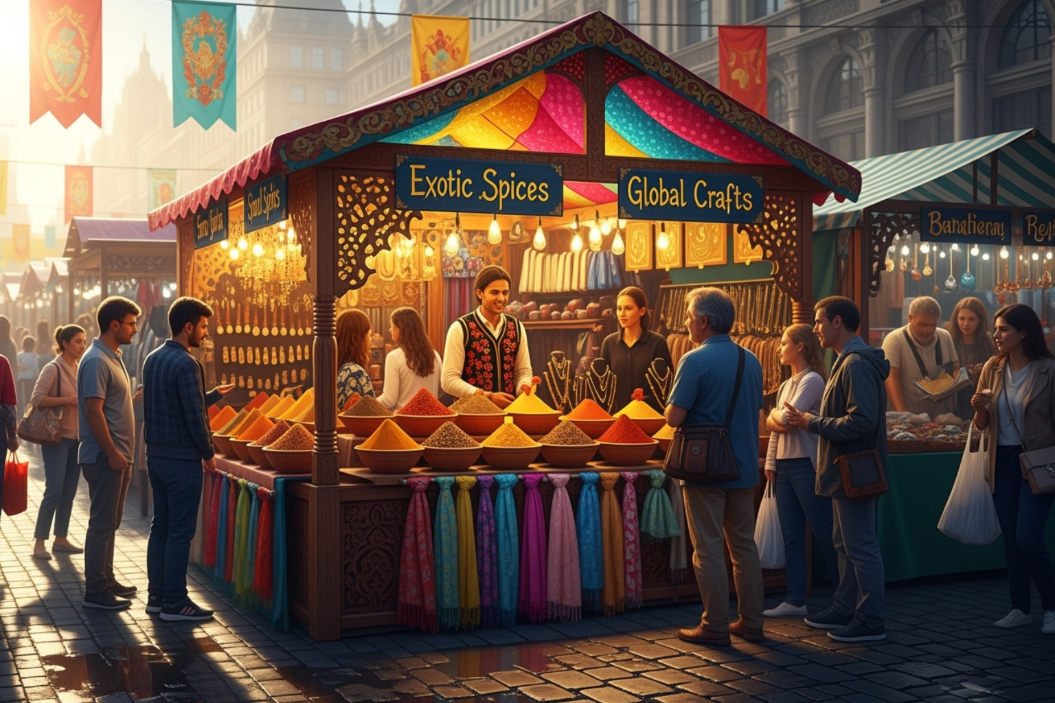 crowded marketplace with one brand standing out - what must an entrepreneur assume when starting a business?