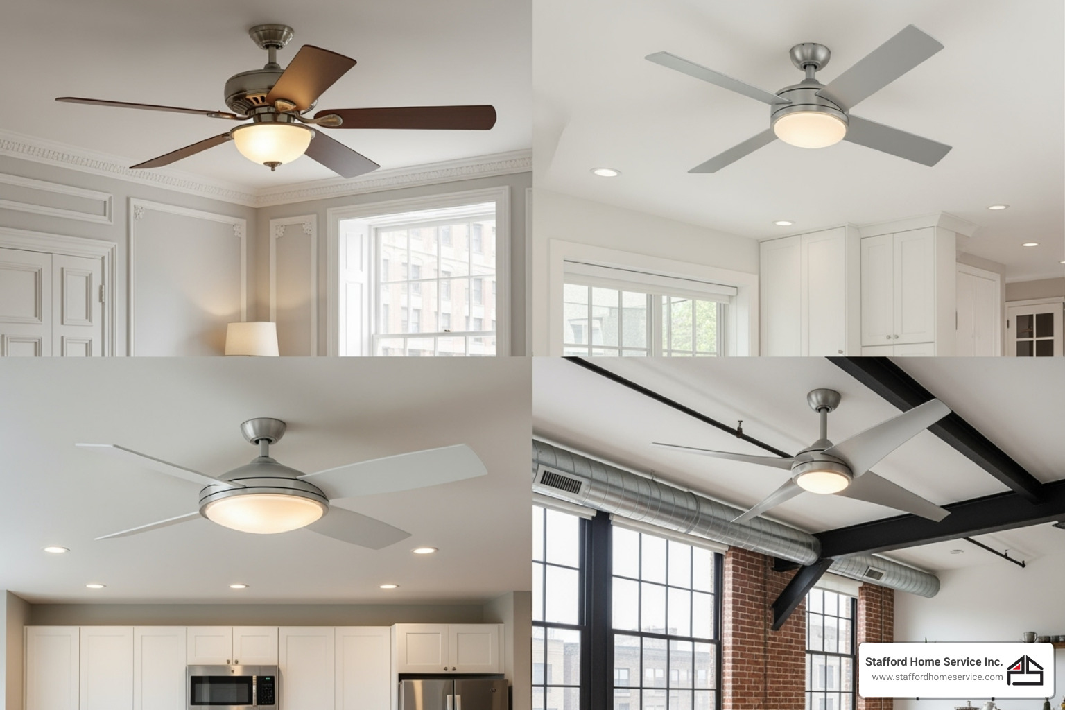 different types of ceiling fans - ceiling fan installation minneapolis