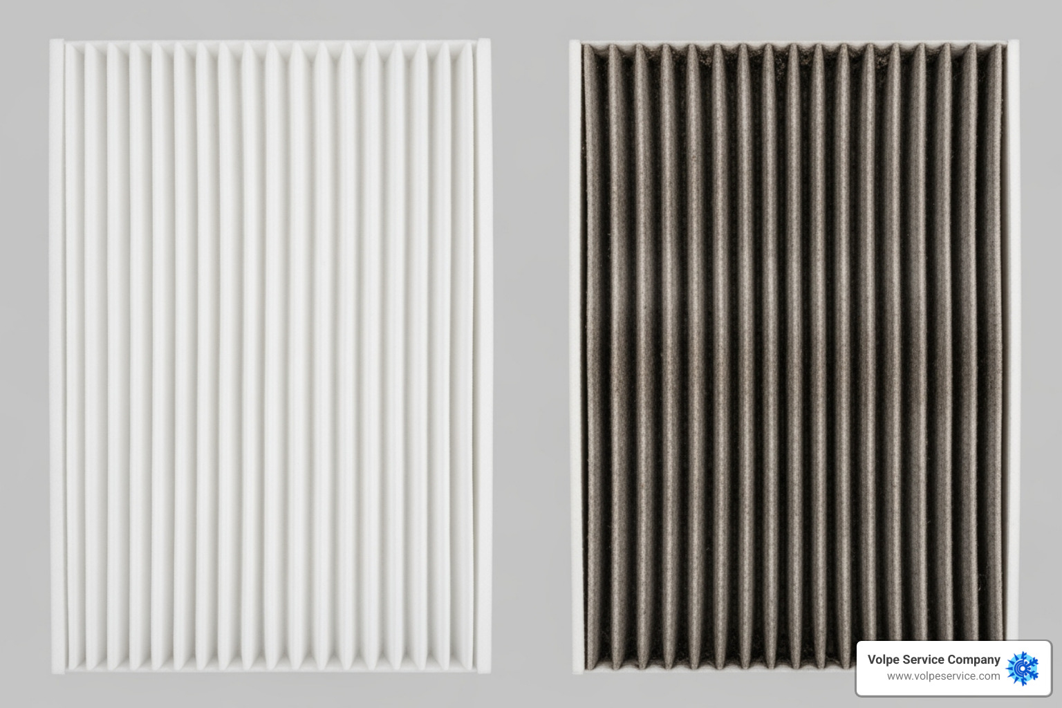 clean and dirty furnace air filter - furnace fan not working