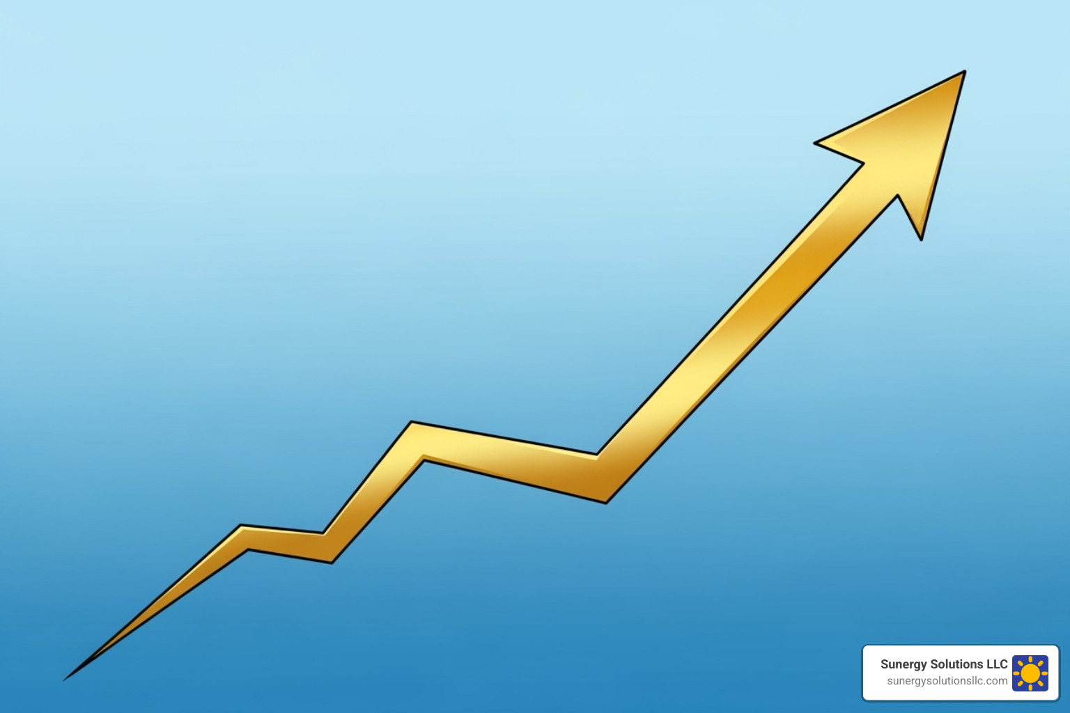 A financial chart showing a positive ROI trajectory for a solar investment - commercial solar energy solutions A financial chart showing a positive ROI trajectory for a solar investment - commercial solar energy solutions